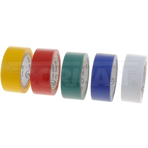 Motormite 12 Ft Multi-Color Pvc Electrical Tape As Electric Tape, 85294 85294